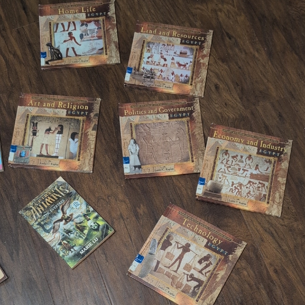 Ancient Egypt Learning Cards - Brown Educational Flash Set for Kids